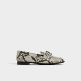 Aldo Ybilide White/Black Women's Loafers & Oxfords - Loafer Women