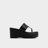 Aldo Friegan in Black - Slide sandal, Wedge heel Women