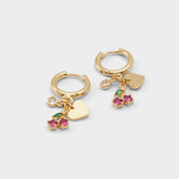 Aldo Cerisiaa Red Women's Gold plated - Earrings Women|Accessories