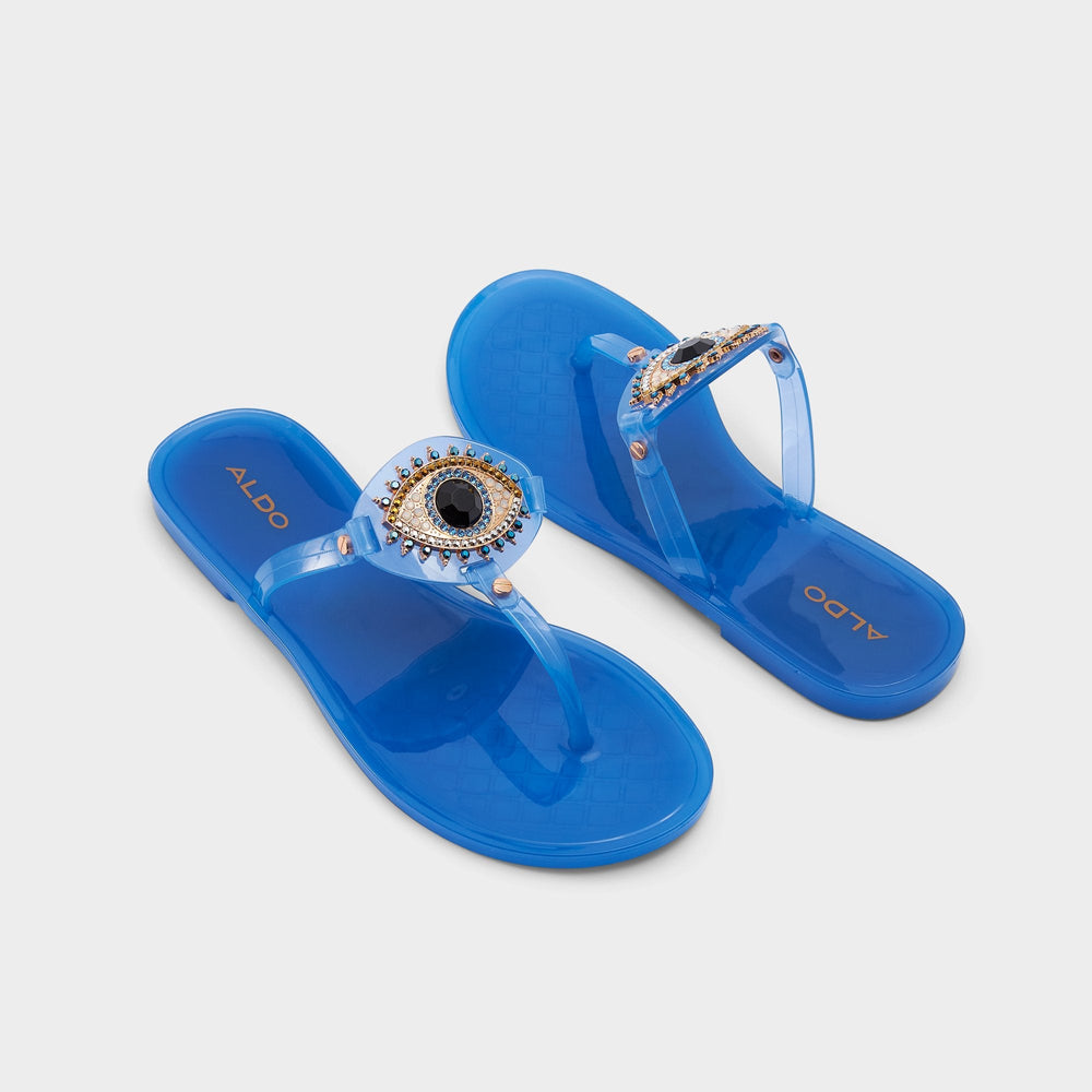 Aldo Ebariel Medium Blue Women's Jelly Sandals & Flip Flops - T-strap sandal Women