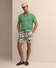 7" Cotton Patchwork Madras Shorts | Brooks Brothers