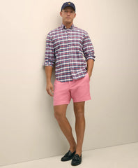 7" Linen Cotton Shorts | Brooks Brothers