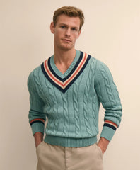 Archive Tennis Sweater in Supima | Brooks Brothers