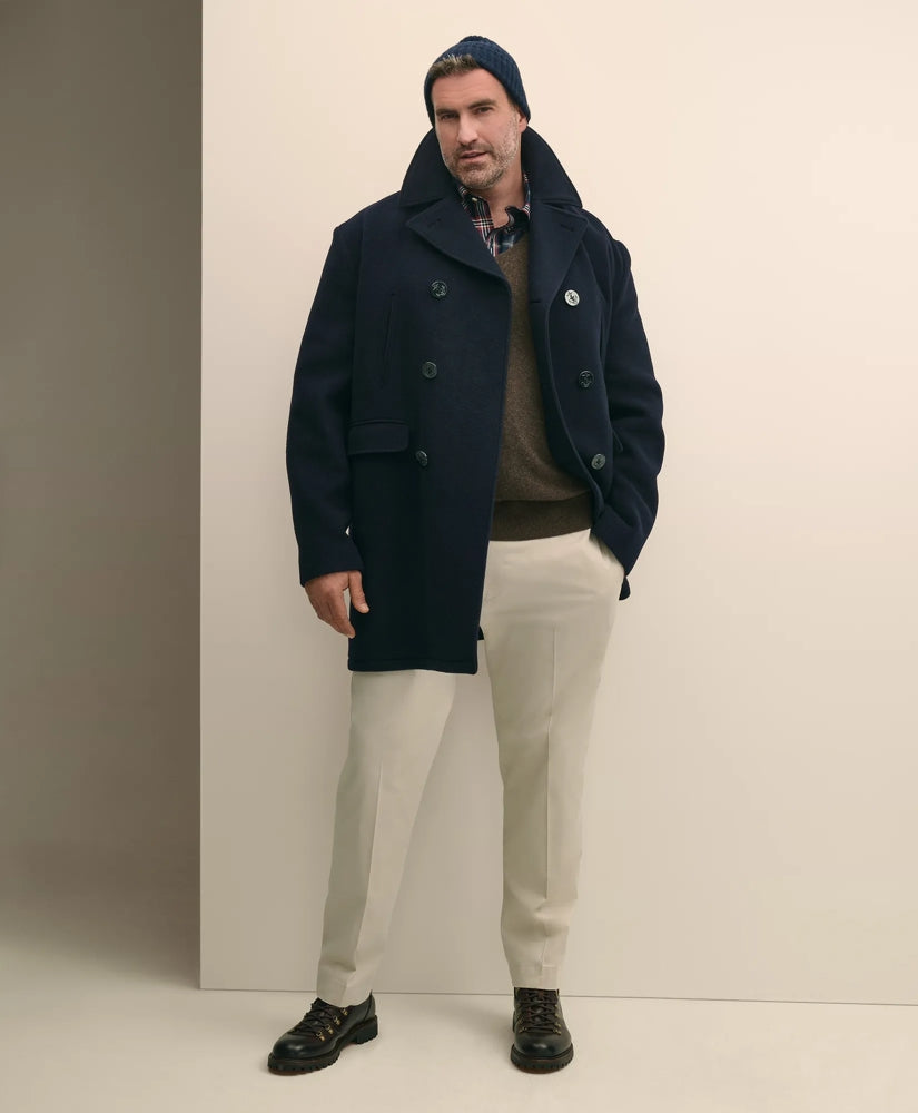 Big & Tall Classic Wool Pea Coat | Brooks Brothers