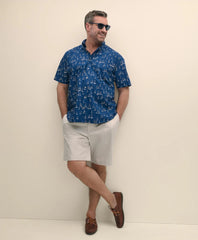 Big & Tall Friday Shirt, Short-Sleeve Poplin Sailboat | Brooks Brothers