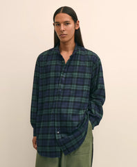 Brooks Brothers X Engineered Garments Cotton Flannel Wing Collar Oversized, Tartan Dress Shirt | Brooks Brothers