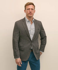 Classic Fit Cotton Wool Blend Knit Houndstooth Sport Coat | Brooks Brothers