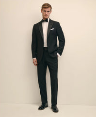 Classic Fit Merino Wool Twill 1818 Tuxedo Pants | Brooks Brothers