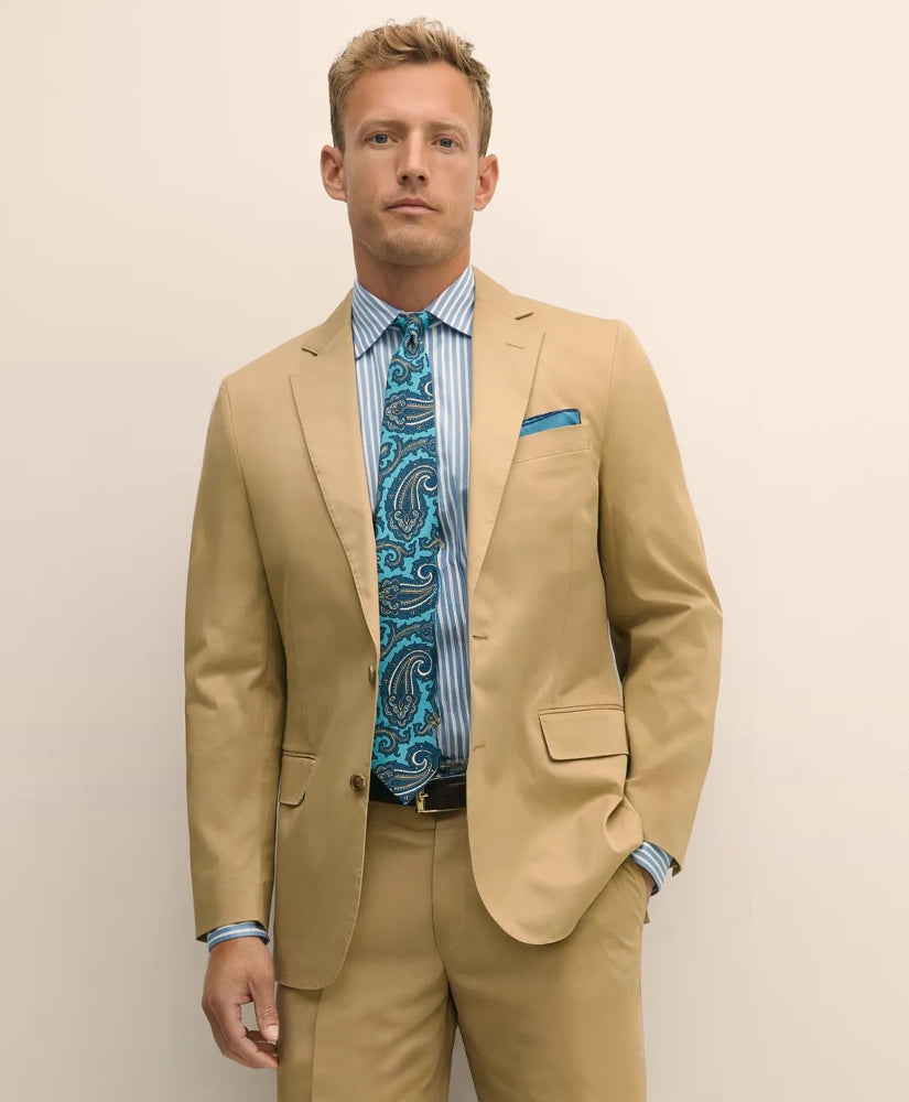 Classic Fit Stretch Cotton Twill Suit Jacket | Brooks Brothers