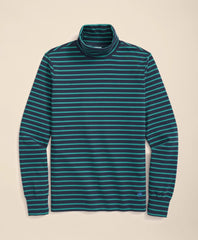 Cotton Blend Striped Turtleneck | Brooks Brothers