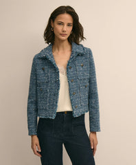 Cotton Blend Tweed Jacket | Brooks Brothers