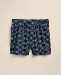 Slim Fit Cotton Broadcloth Dot Boxers | Brooks Brothers