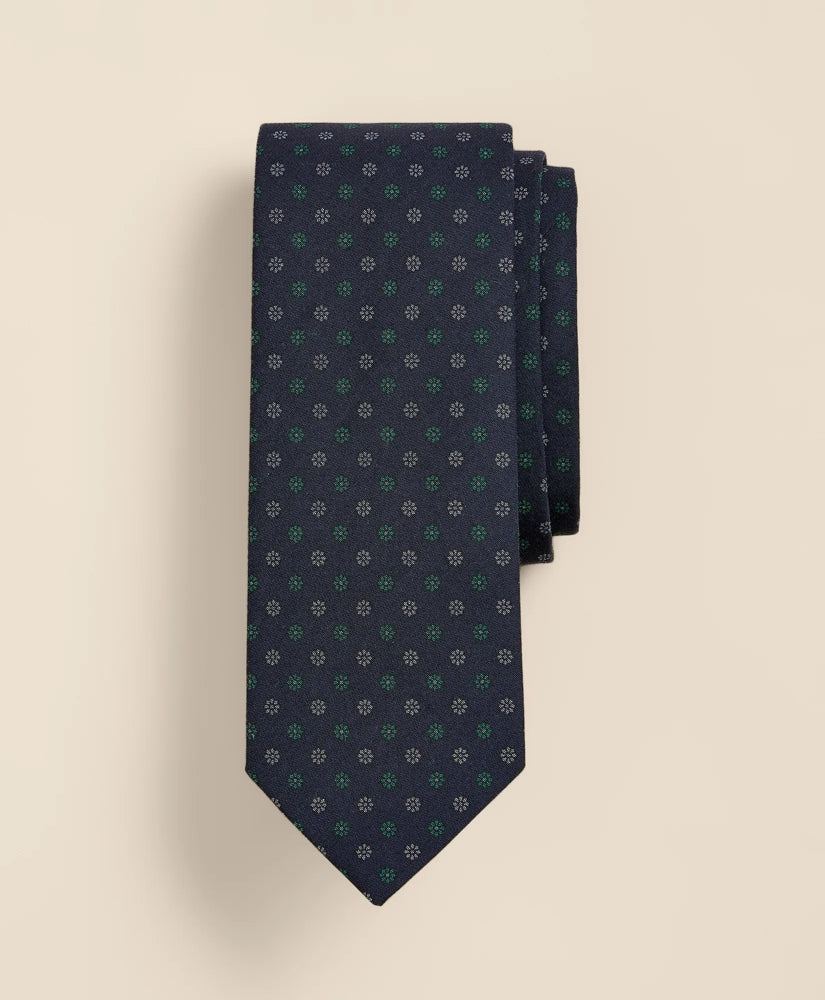 Cotton Daisy Foulard Tie | Brooks Brothers