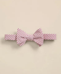 Cotton Seersucker Stripe Bow Tie | Brooks Brothers