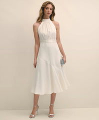 Crepe Halter Dress | Brooks Brothers