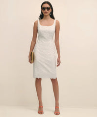 Floral Lace Overlay Sheath Dress | Brooks Brothers