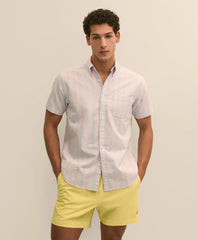 Friday Shirt, Short-Sleeve Oxford Stripe | Brooks Brothers