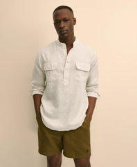 Irish Linen Popover Shirt | Brooks Brothers