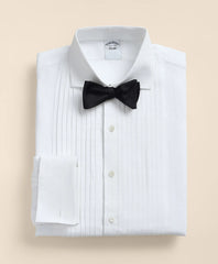 Linen Londoner Collar, Pleated Bib Tuxedo Shirt | Brooks Brothers