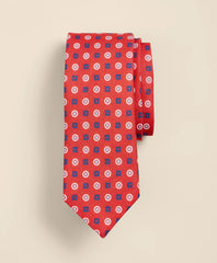 Linen-Silk Circle Foulard Tie | Brooks Brothers