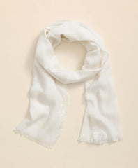 Viscose-Modal-Cotton Blend Shimmer Stripe Scarf | Brooks Brothers