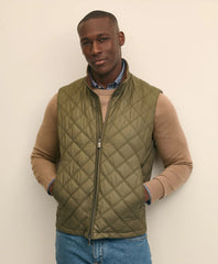 Paddock Diamond Quilted Vest | Brooks Brothers