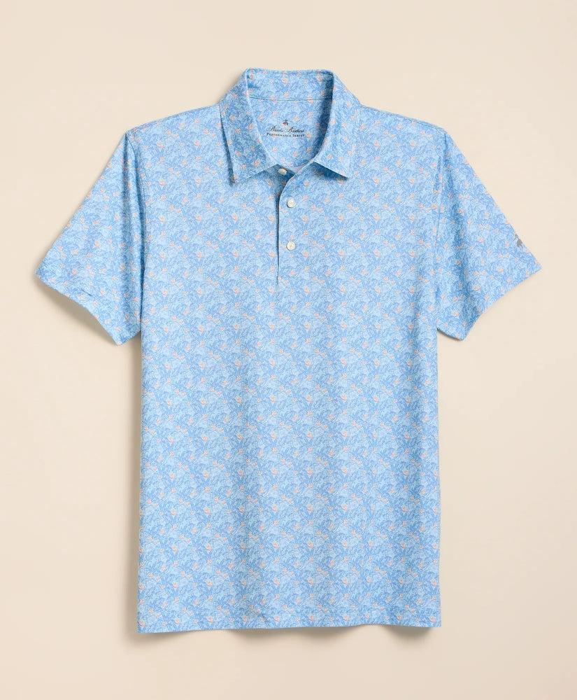 Performance Series Vintage Tropical Motif Polo Shirt | Brooks Brothers