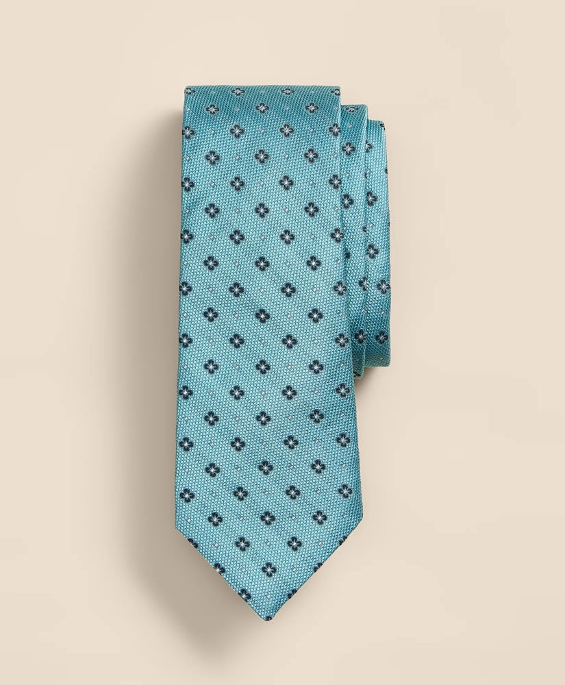 Silk Flower Dot Foulard Tie | Brooks Brothers