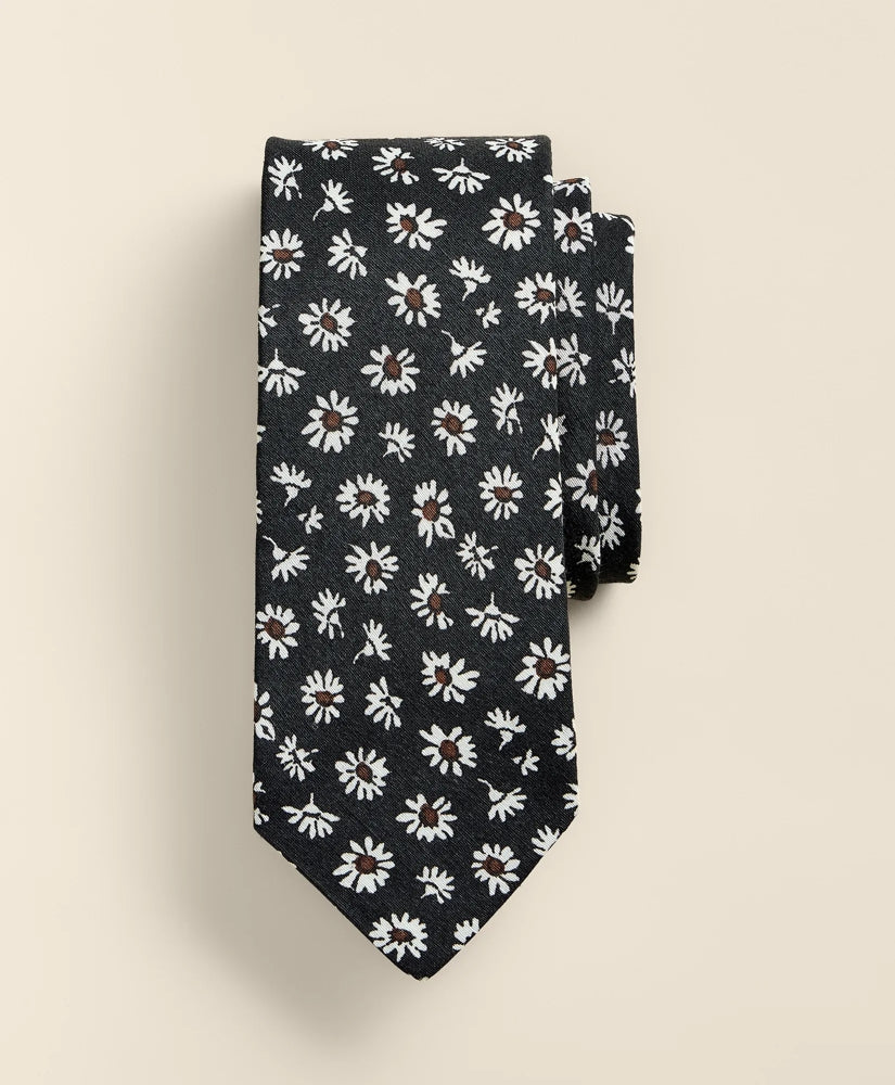 Linen-Silk Daisy Tie | Brooks Brothers