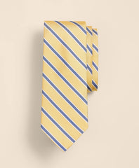 Silk Oxford-Weave Outline Stripe Tie | Brooks Brothers
