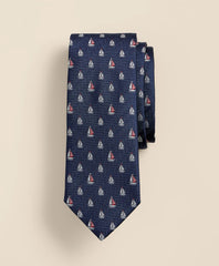 Silk Sailboat Tie | Brooks Brothers