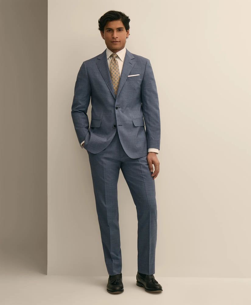 Slim Fit Wool Mini-Houndstooth 1818 Suit | Brooks Brothers