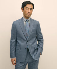 Slim Fit Wool Overcheck 1818 Suit | Brooks Brothers