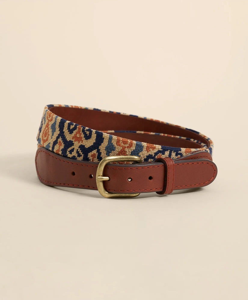 Smathers & Branson Needlepoint Ikat Belt | Brooks Brothers