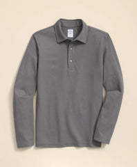 Spread Collar Long-Sleeve Polo Shirt | Brooks Brothers