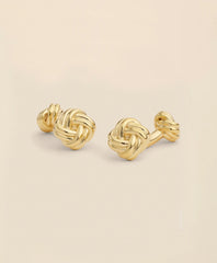 Sterling Silver Gold-Plated Knot Cufflinks | Brooks Brothers