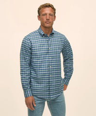 Stretch Non-Iron Oxford Button-Down Collar, Tartan Sport Shirt | Brooks Brothers