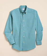 Stretch Non-Iron Poplin Polo Button-Down, Sport Shirt | Brooks Brothers
