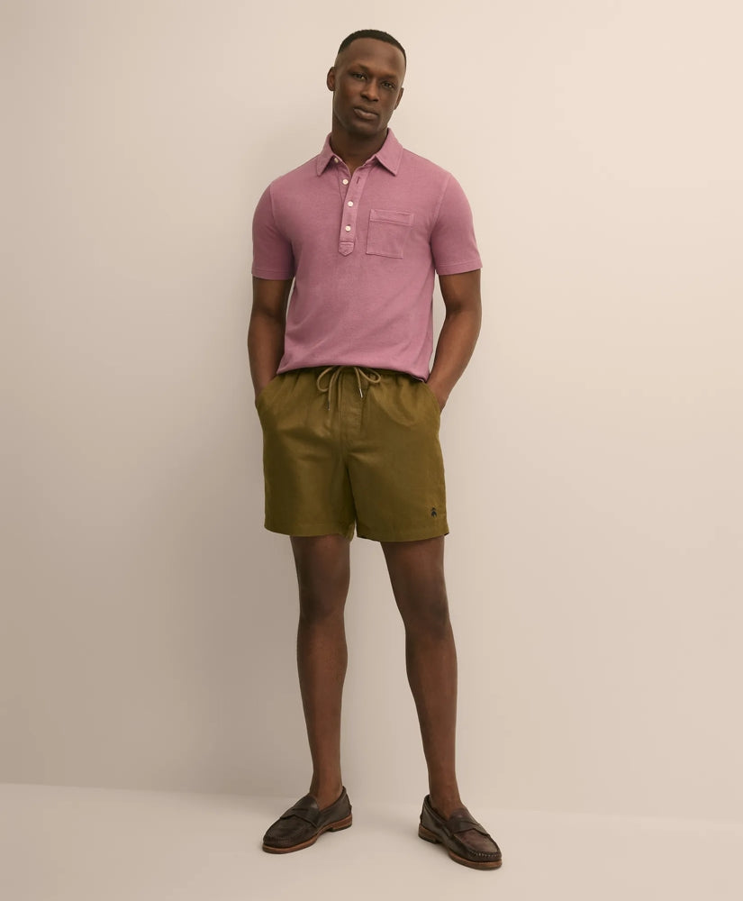 The 6" Friday Linen-Cotton Drawstring Shorts | Brooks Brothers
