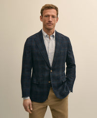 The Cloud Jacket in Wool-Linen Check | Brooks Brothers
