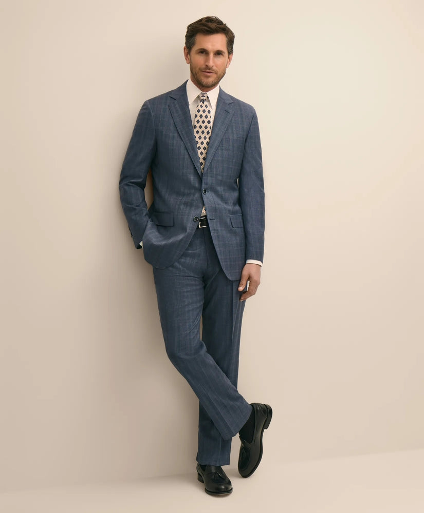 Traditional Fit Wool Check 1818 Suit | Brooks Brothers