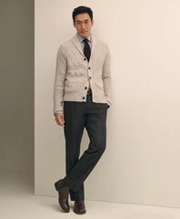 Traditional Fit Wool Flannel Dress Pants | Brooks Brothers