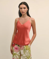 V-Neck Camisole in Washable Silk Charmeuse | Brooks Brothers