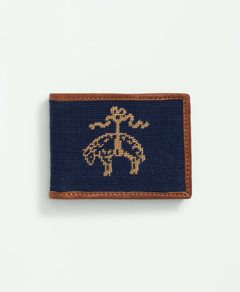 Smathers & Branson Cotton Needlepoint Billfold Wallet | Brooks Brothers