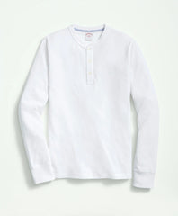 Cotton Henley Long-Sleeve T-Shirt | Brooks Brothers