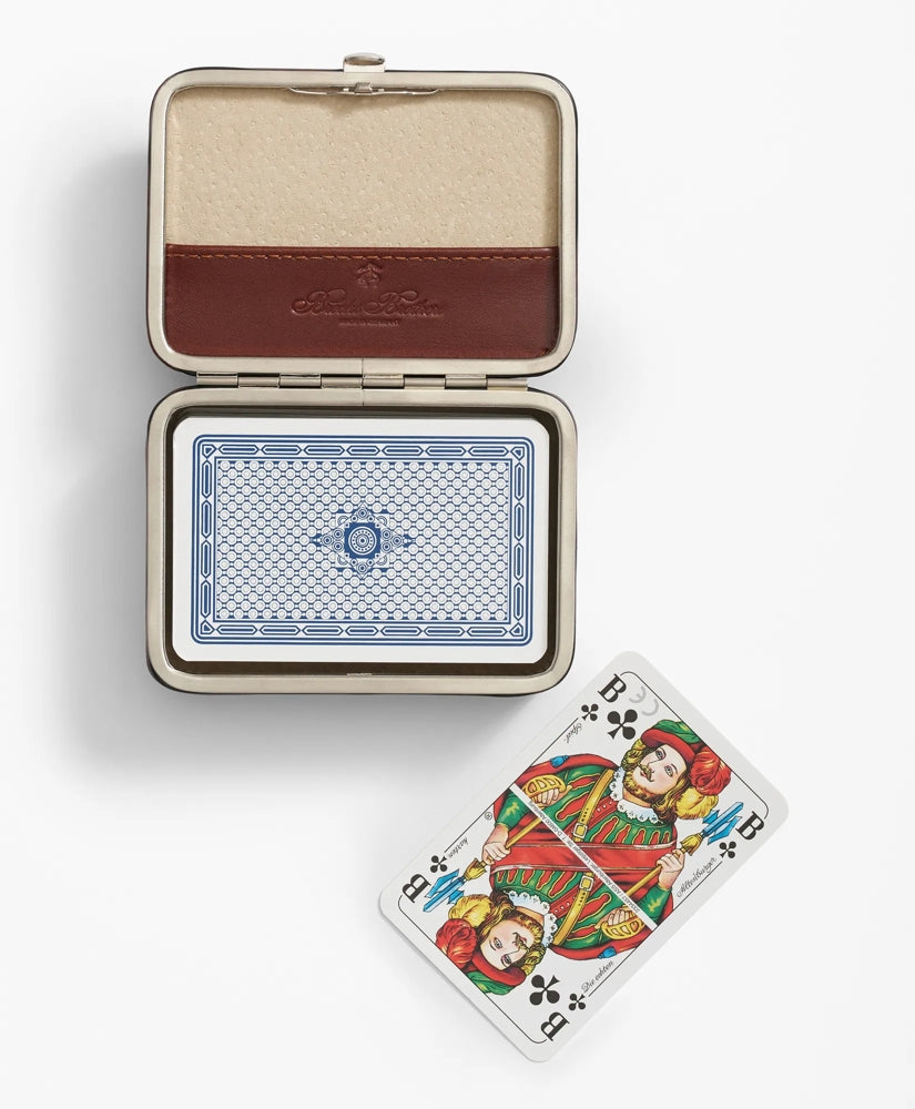 Travel Playing Cards With Calfskin Case | Brooks Brothers