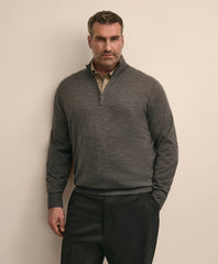 Big & Tall Ultimate Merino Wool Quarter-Zip Sweater | Brooks Brothers