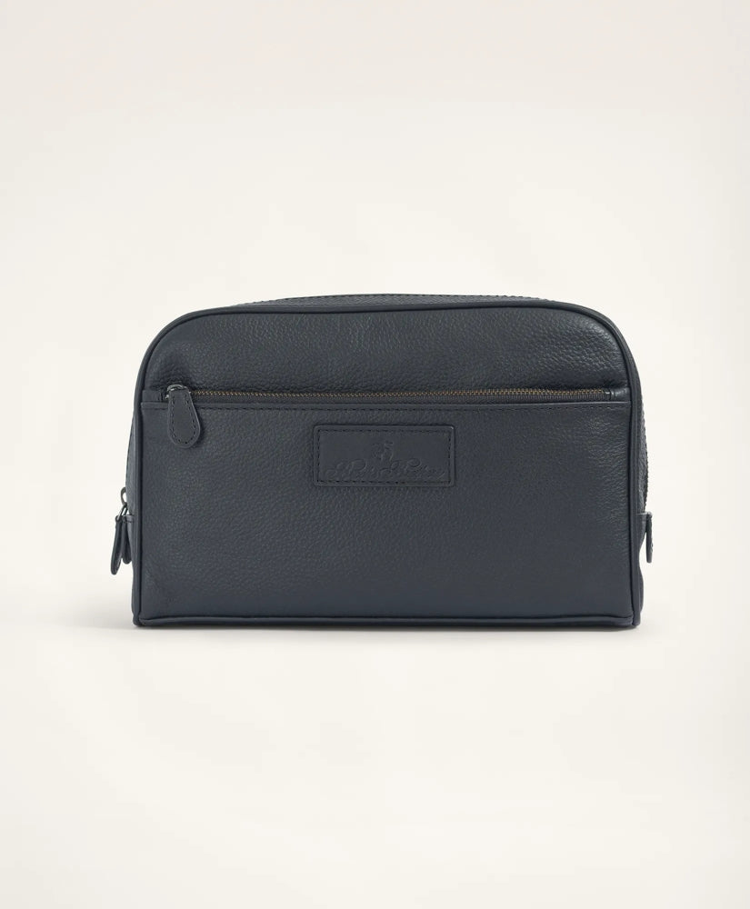 Large Pebbled Leather Dopp Kit | Brooks Brothers