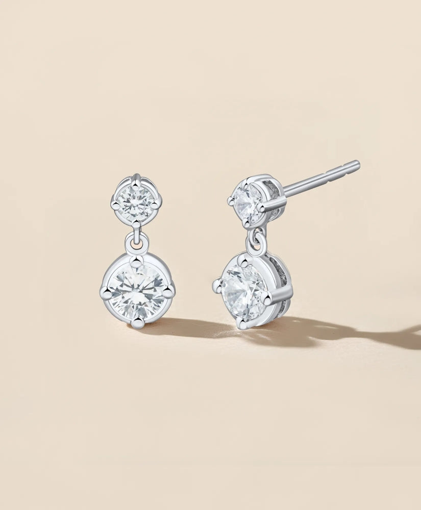 0.5 CT. Lab-Grown Diamond 14k Gold Drop Earrings | Brooks Brothers