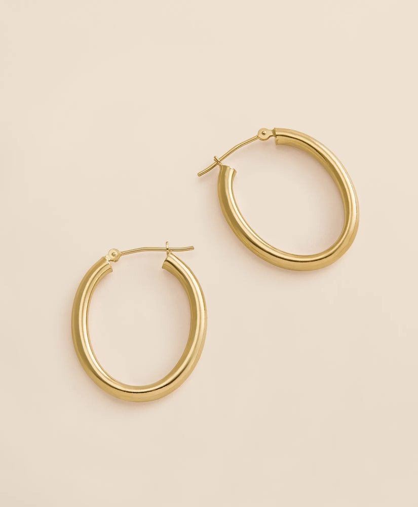 14k Gold Small Hoop Earrings | Brooks Brothers